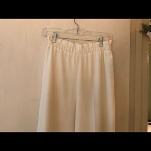 Cremiux White Wide Leg Pant